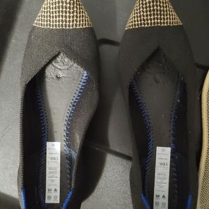 Beautiful gold captoe Rothys